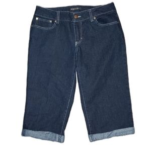 Baccini Women's Dark Blue Jeans capri's 6 vintage